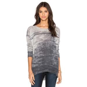 360CASHMERE Pearl Crew Neck Sweater – Light Heather Grey – XS